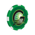 Custom Poker Chips 8-Stripe TRITON (Green)